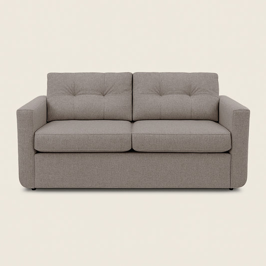 Gray sofa on a beige background