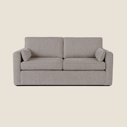 Gray sofa on a beige background