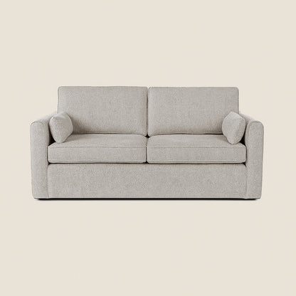Gray sofa on a beige background