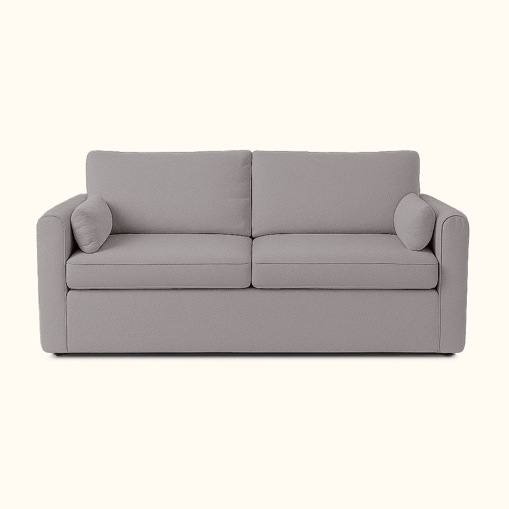 beige sofa on a white background