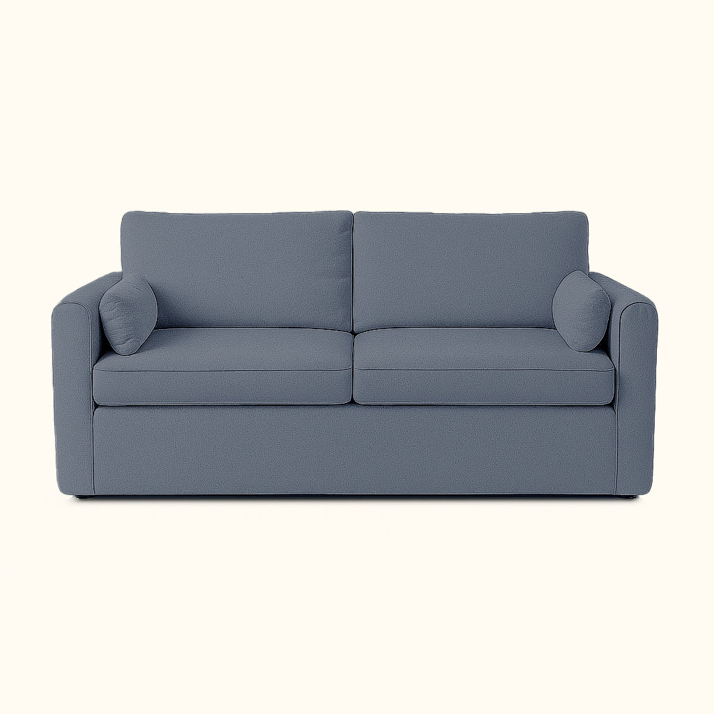 Blue sofa on a white background