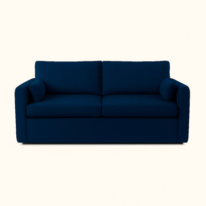 Blue sofa on a white background