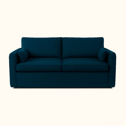 Blue sofa on a white background