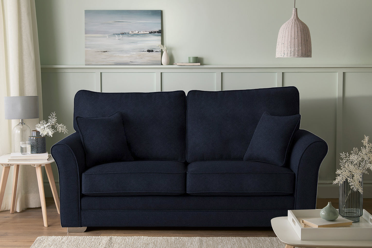 Kelly 3-Seater Fabric Sofa Bed