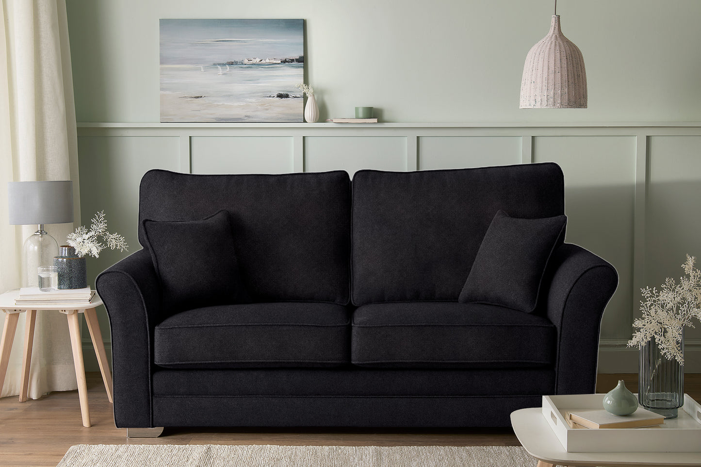 Kelly 3-Seater Fabric Sofa Bed