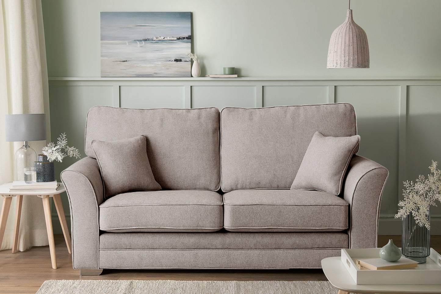 Kelly 3-Seater Fabric Sofa Bed