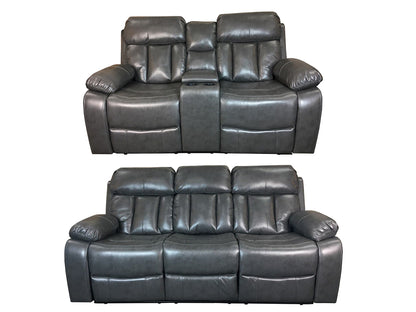Vancouver Leather Sofa Grey