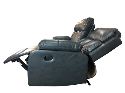 Vancouver Leather Sofa Grey