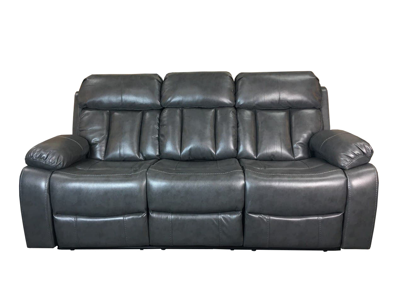 Vancouver Leather Sofa Grey