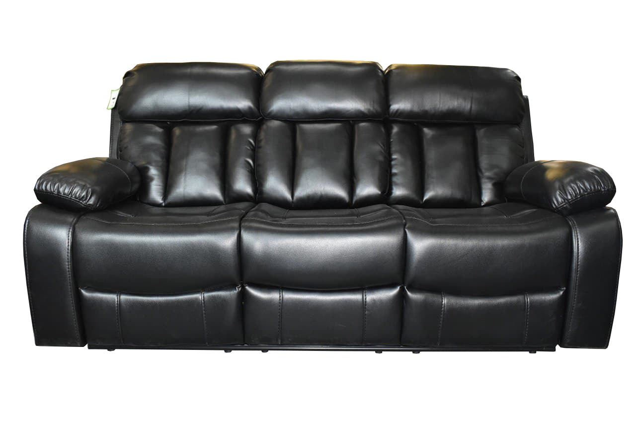 Vancouver Leather Sofa Black