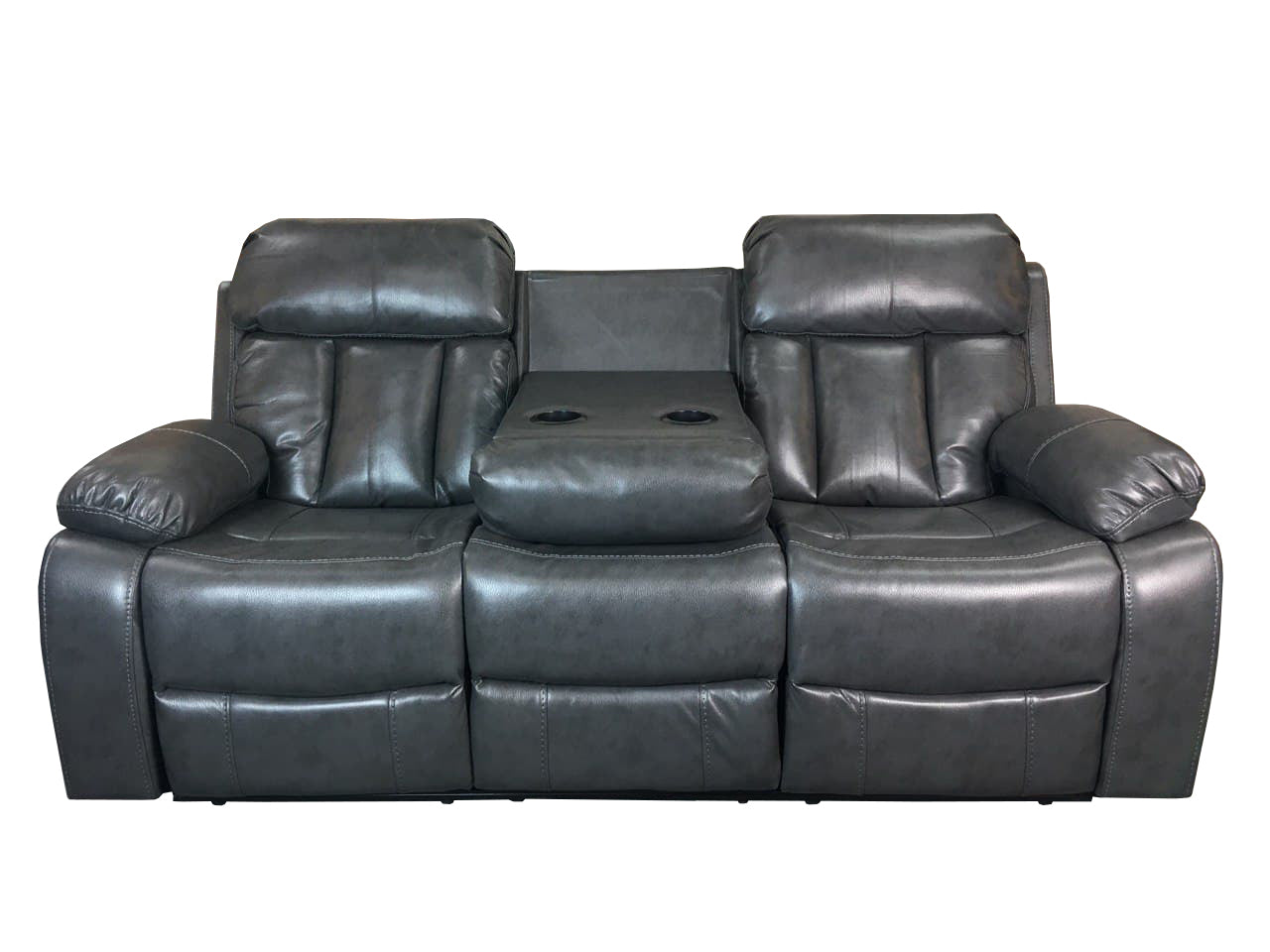 Vancouver Leather Sofa Grey
