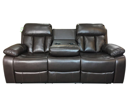 Vancouver Leather Sofa Brown