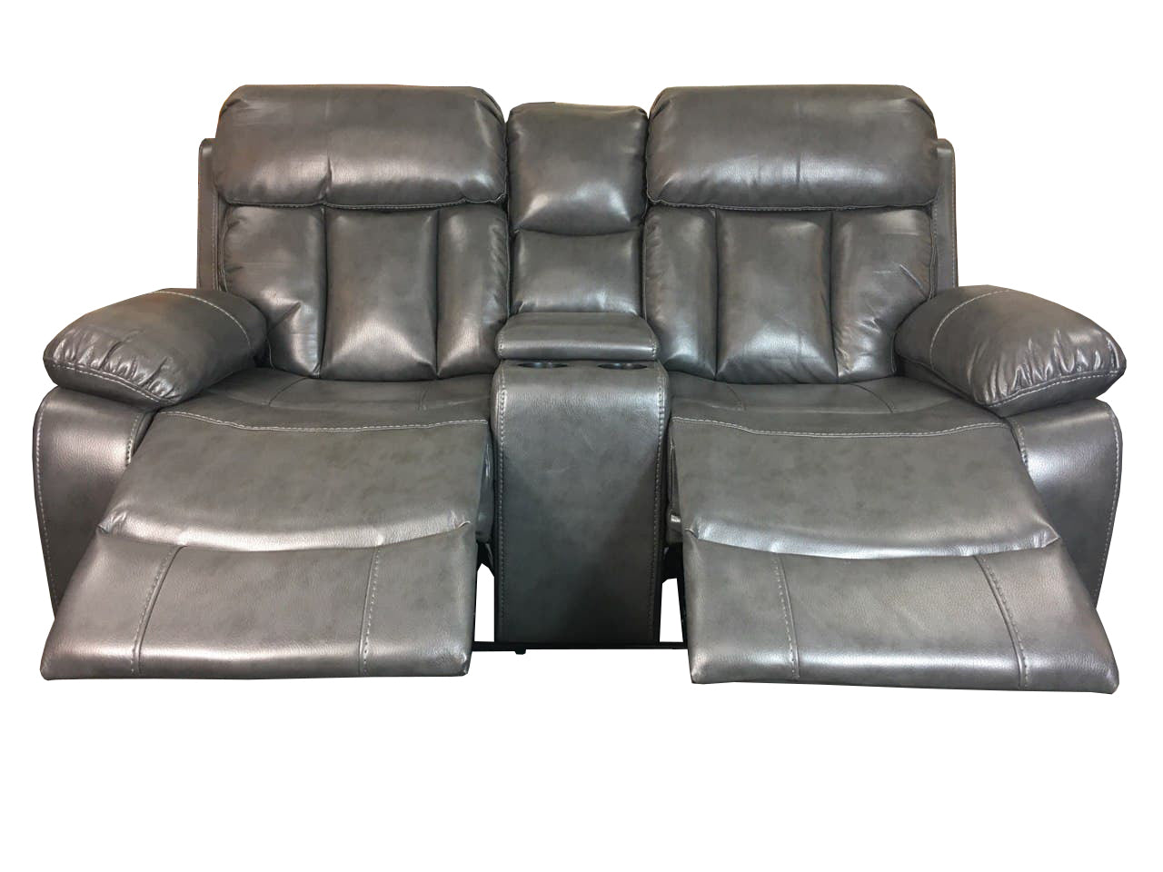Vancouver Leather Sofa Grey