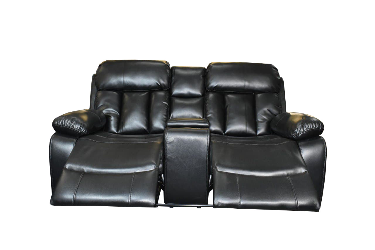 Vancouver Leather Sofa Black