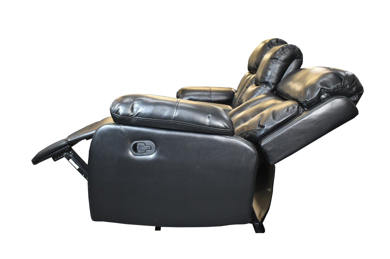 Vancouver Leather Sofa Black