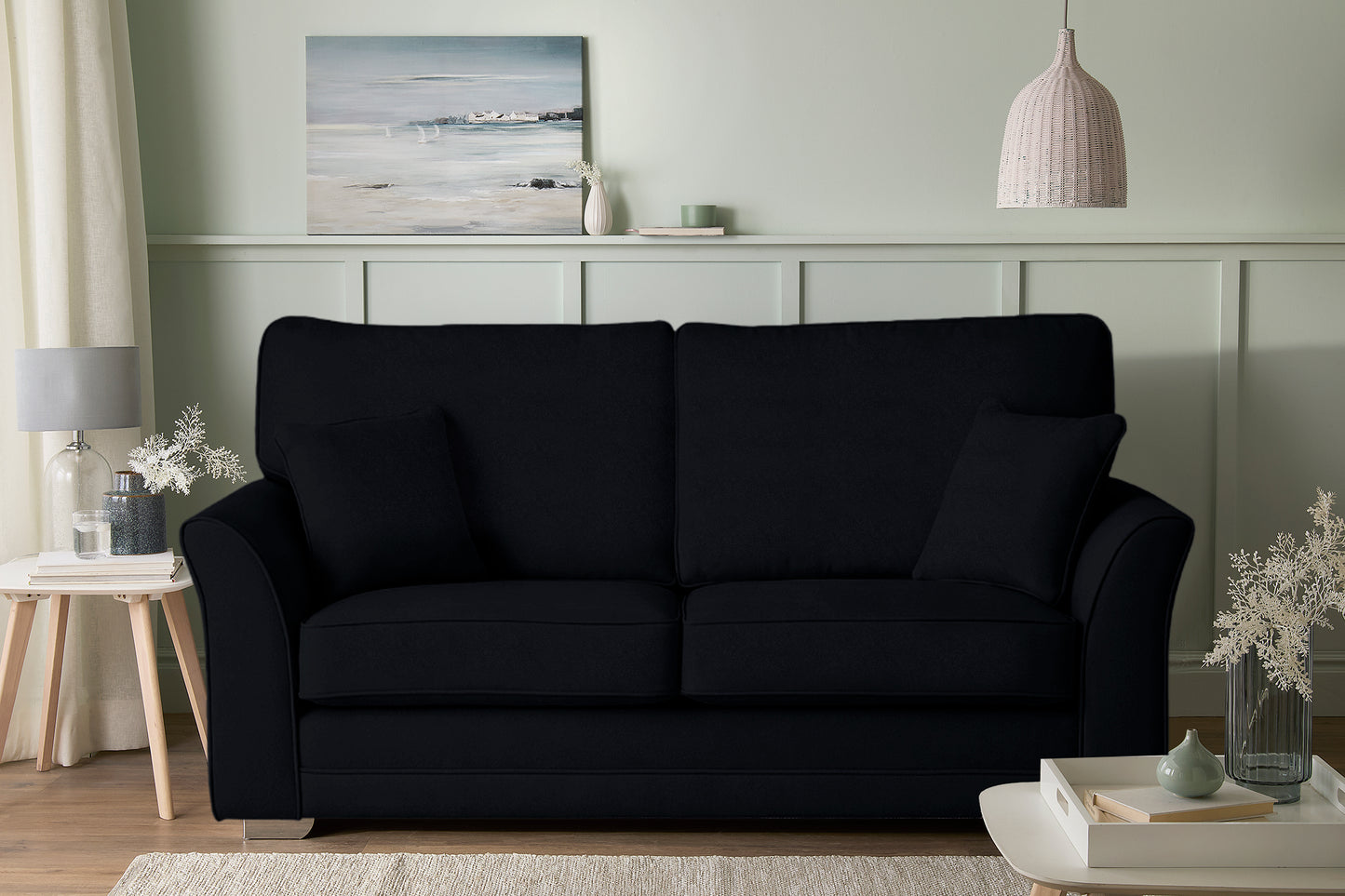 Kelly 3-Seater Fabric Sofa Bed