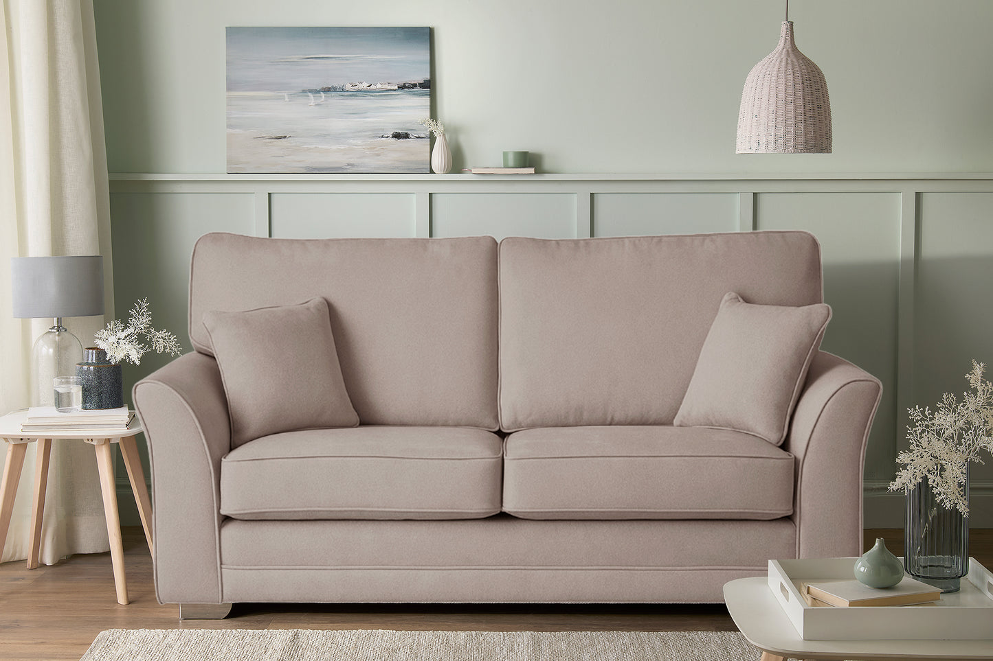 Kelly 3-Seater Fabric Sofa Bed
