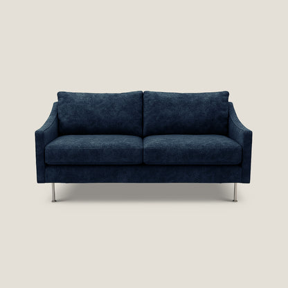 Blue sofa on a light gray background