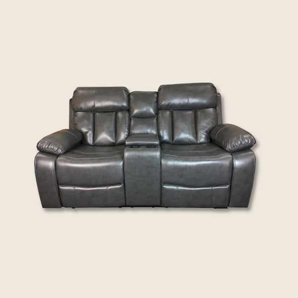 Vancouver Leather Sofa Grey