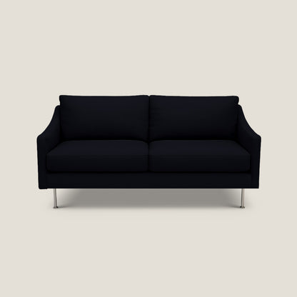Black sofa on a light gray background