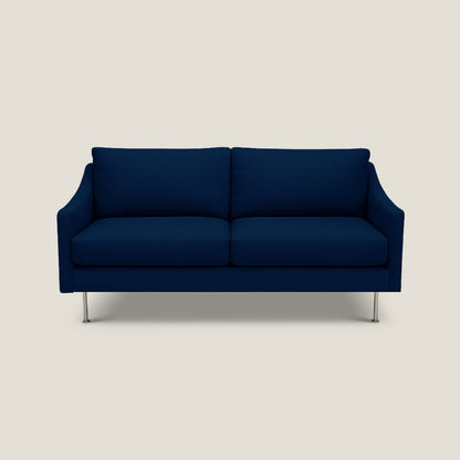 Blue sofa on a light gray background