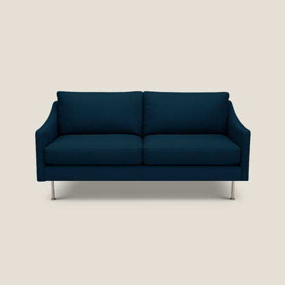 Blue sofa on a light gray background